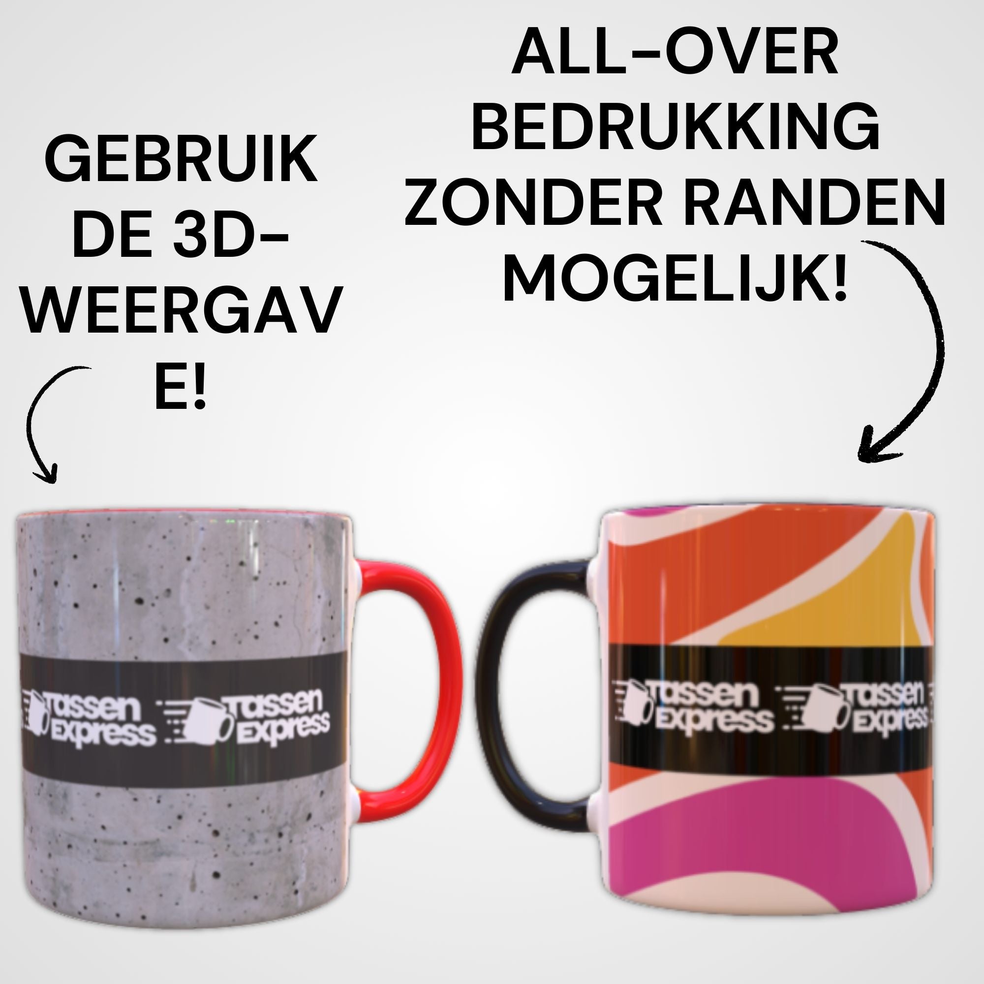 MokkenExpress – Keramische mok 325ml met logo bedrukken | Bedrijfslogo relatiegeschenk