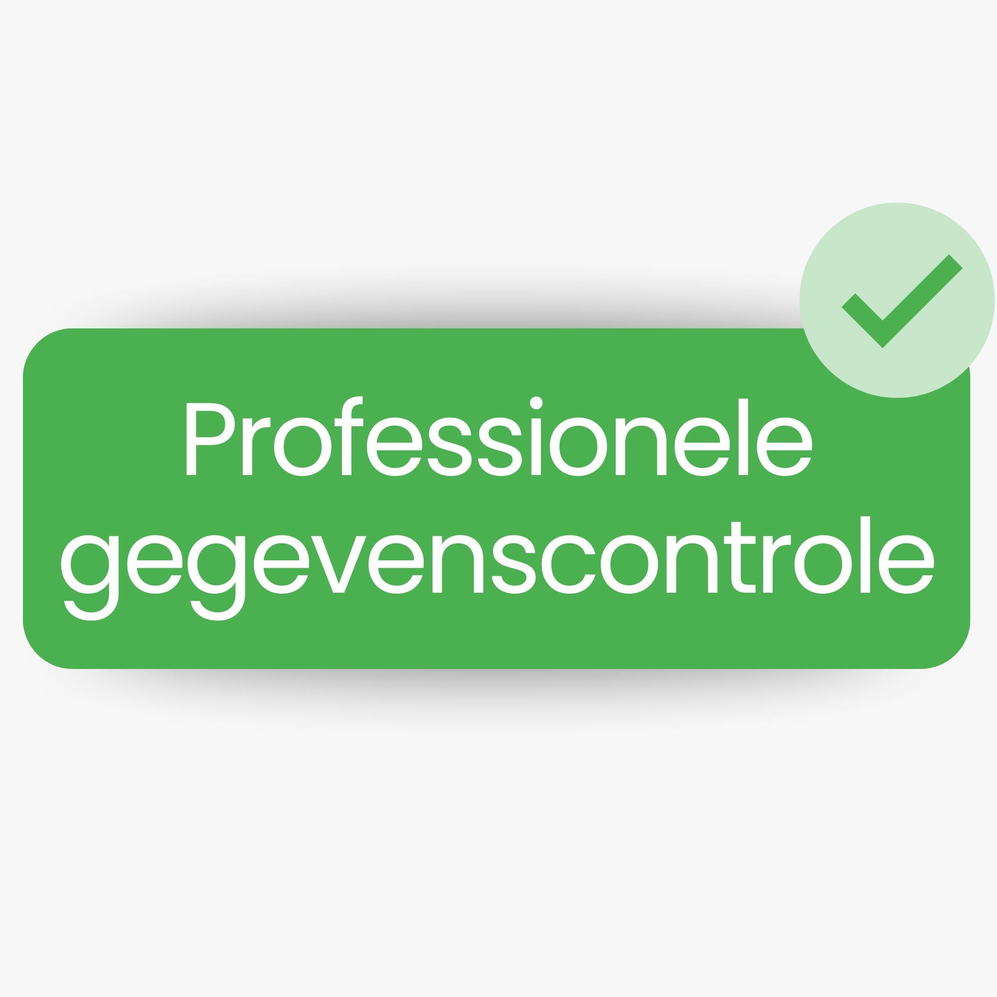 Professionele gegevenscontrole